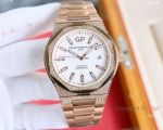 Swiss Quality Girard-Perregaux Laureato Diamond-set Rose Gold Watches 42mm